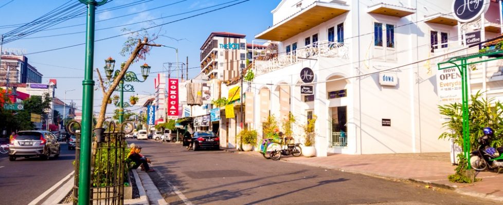 Jogjakarta,/,Indonesia,-,July,3rd,,2019:,Marga,Utama,Street