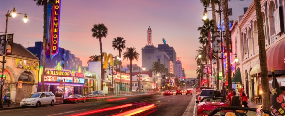 Los,Angeles,,California,-,March,1,,2016:,Traffic,On,Hollywood