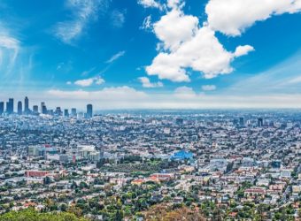 Blue,Sky,Over,Los,Angeles,,California